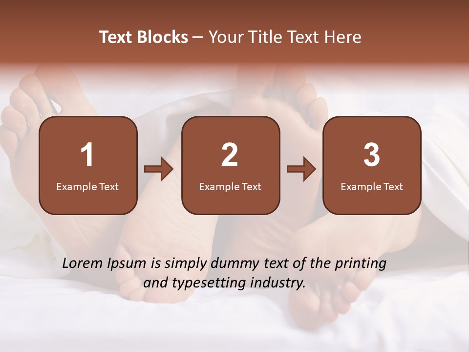 A Person Laying In Bed With Their Feet Up PowerPoint Template