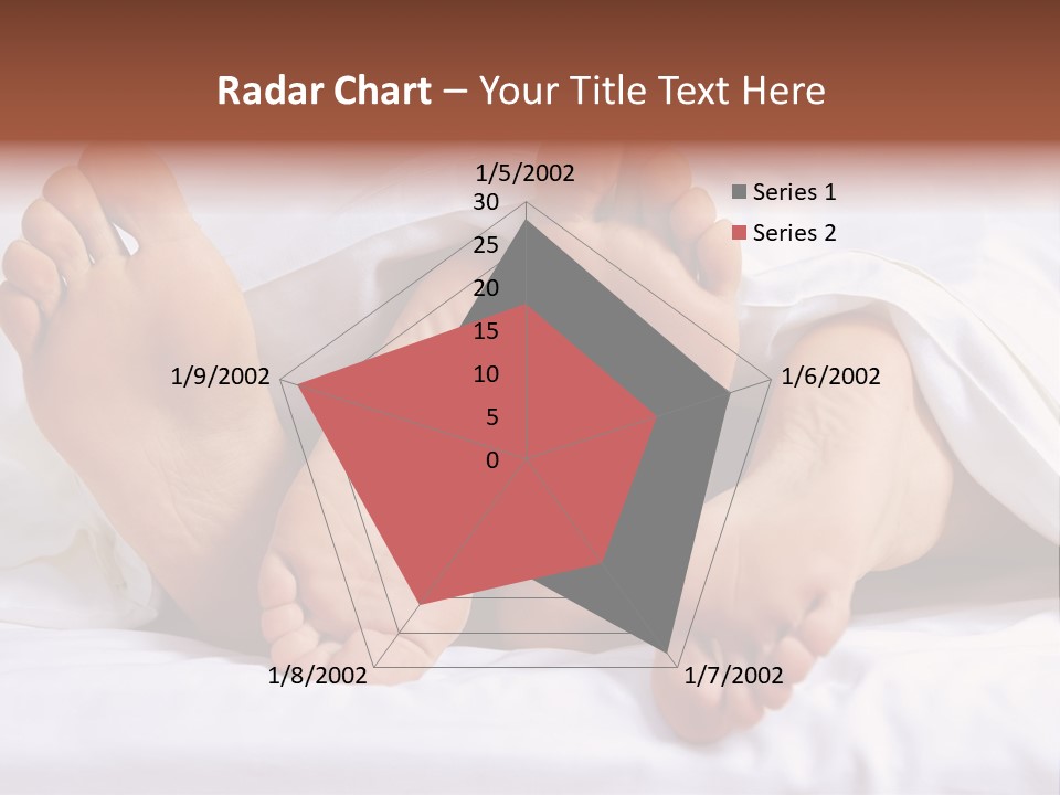 A Person Laying In Bed With Their Feet Up PowerPoint Template