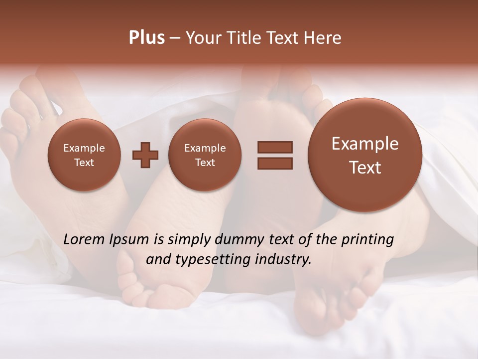 A Person Laying In Bed With Their Feet Up PowerPoint Template