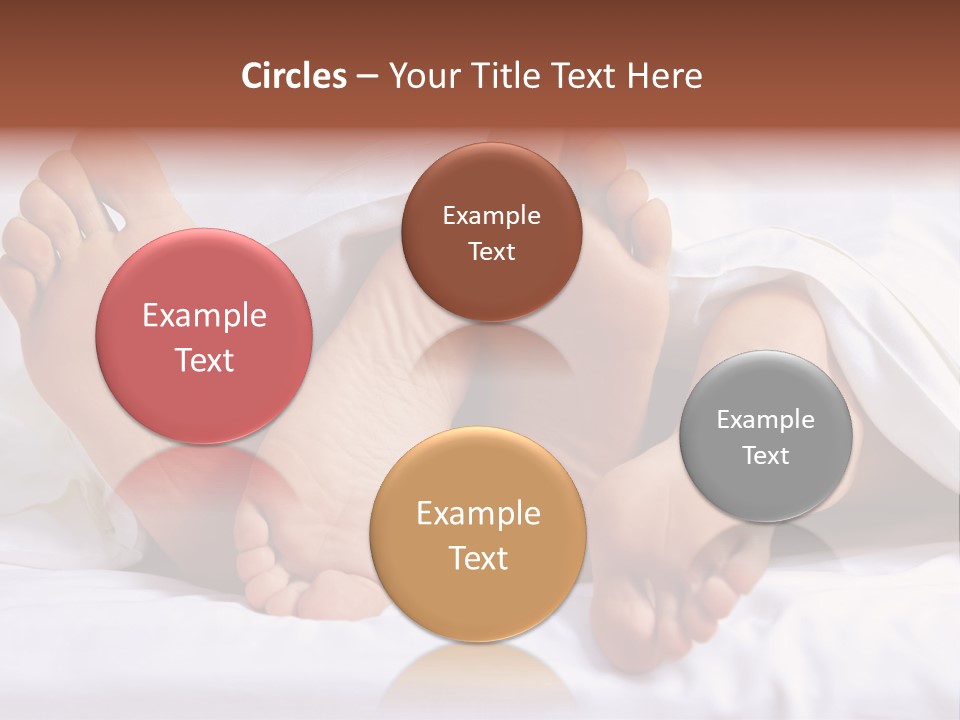 A Person Laying In Bed With Their Feet Up PowerPoint Template