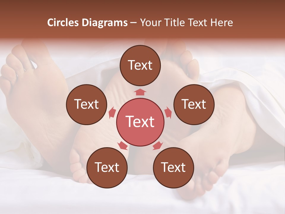 A Person Laying In Bed With Their Feet Up PowerPoint Template