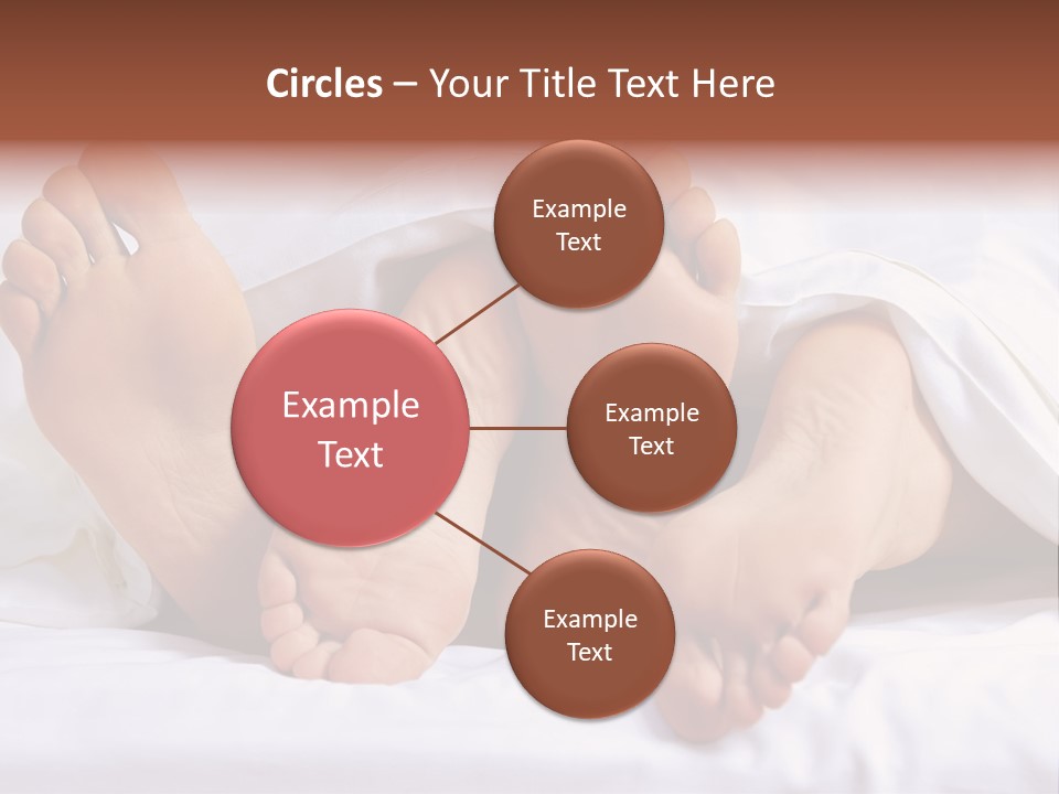 A Person Laying In Bed With Their Feet Up PowerPoint Template