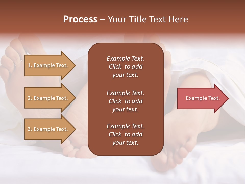 A Person Laying In Bed With Their Feet Up PowerPoint Template