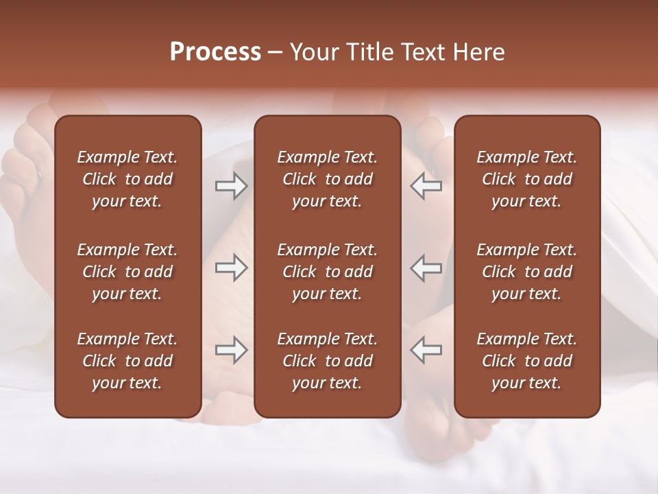 A Person Laying In Bed With Their Feet Up PowerPoint Template