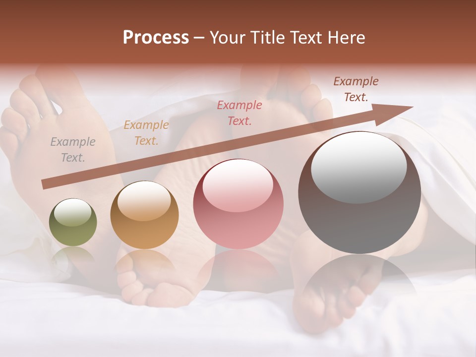 A Person Laying In Bed With Their Feet Up PowerPoint Template