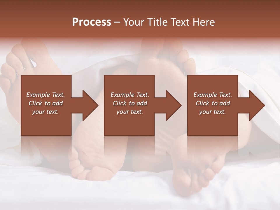 A Person Laying In Bed With Their Feet Up PowerPoint Template