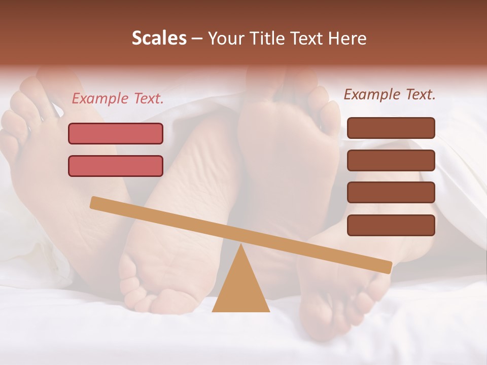 A Person Laying In Bed With Their Feet Up PowerPoint Template