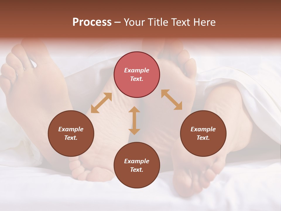 A Person Laying In Bed With Their Feet Up PowerPoint Template