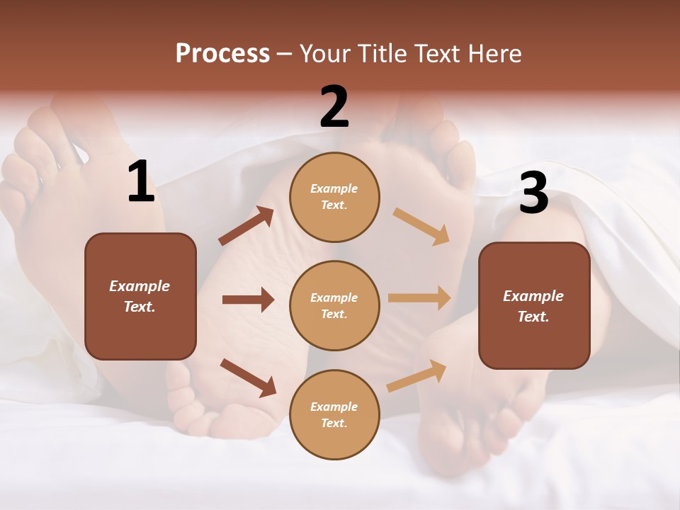 A Person Laying In Bed With Their Feet Up PowerPoint Template