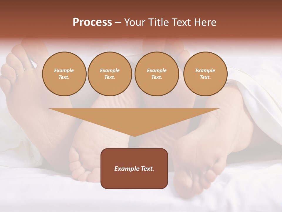 A Person Laying In Bed With Their Feet Up PowerPoint Template
