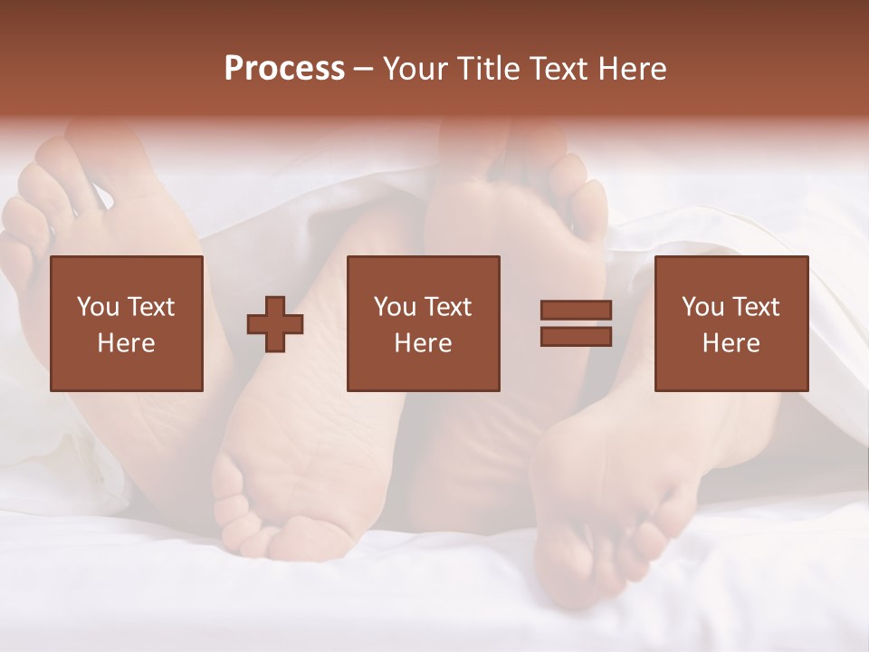 A Person Laying In Bed With Their Feet Up PowerPoint Template