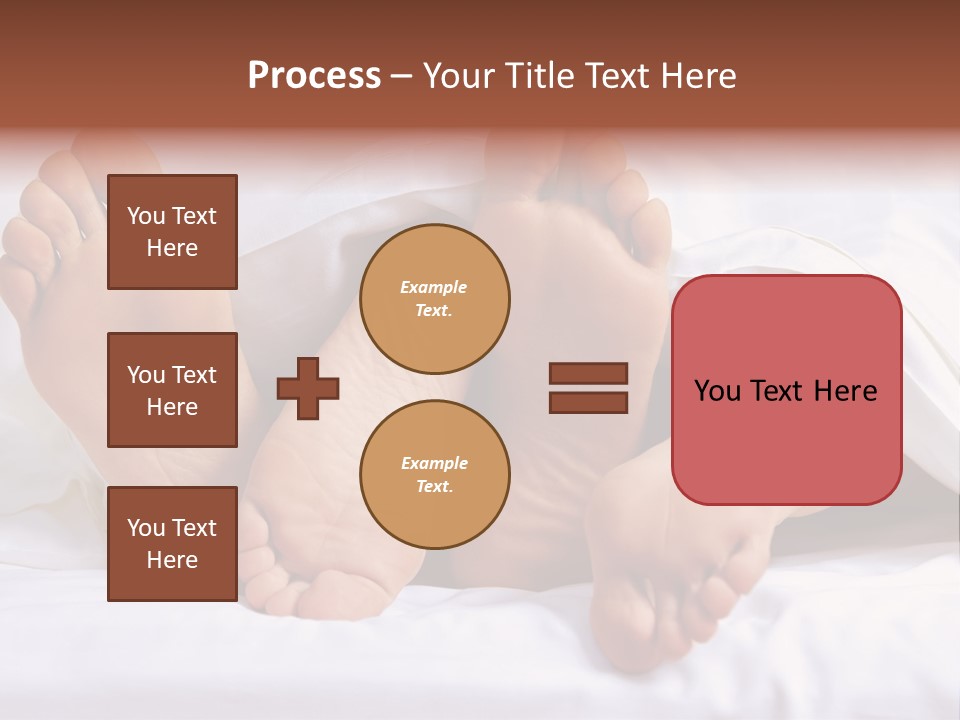 A Person Laying In Bed With Their Feet Up PowerPoint Template