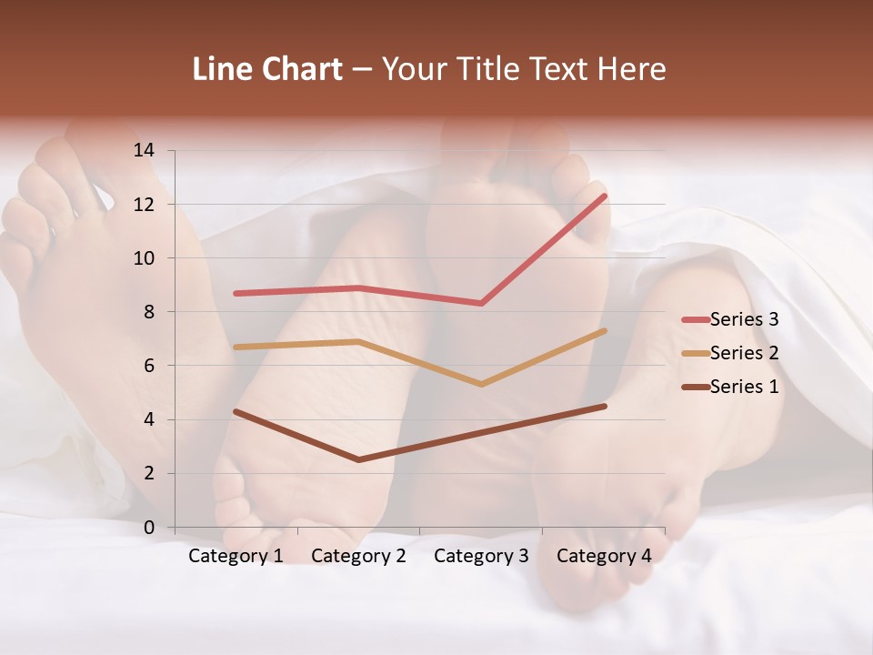 A Person Laying In Bed With Their Feet Up PowerPoint Template