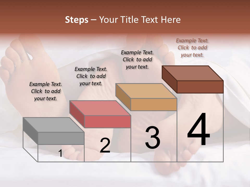 A Person Laying In Bed With Their Feet Up PowerPoint Template