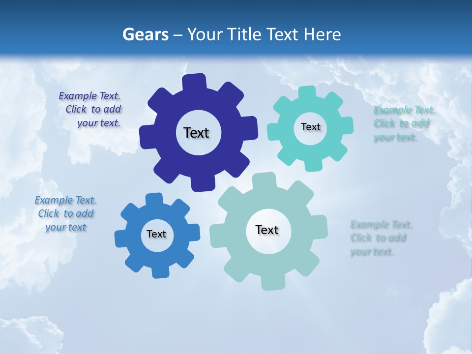 Clouds Color Heavens PowerPoint Template