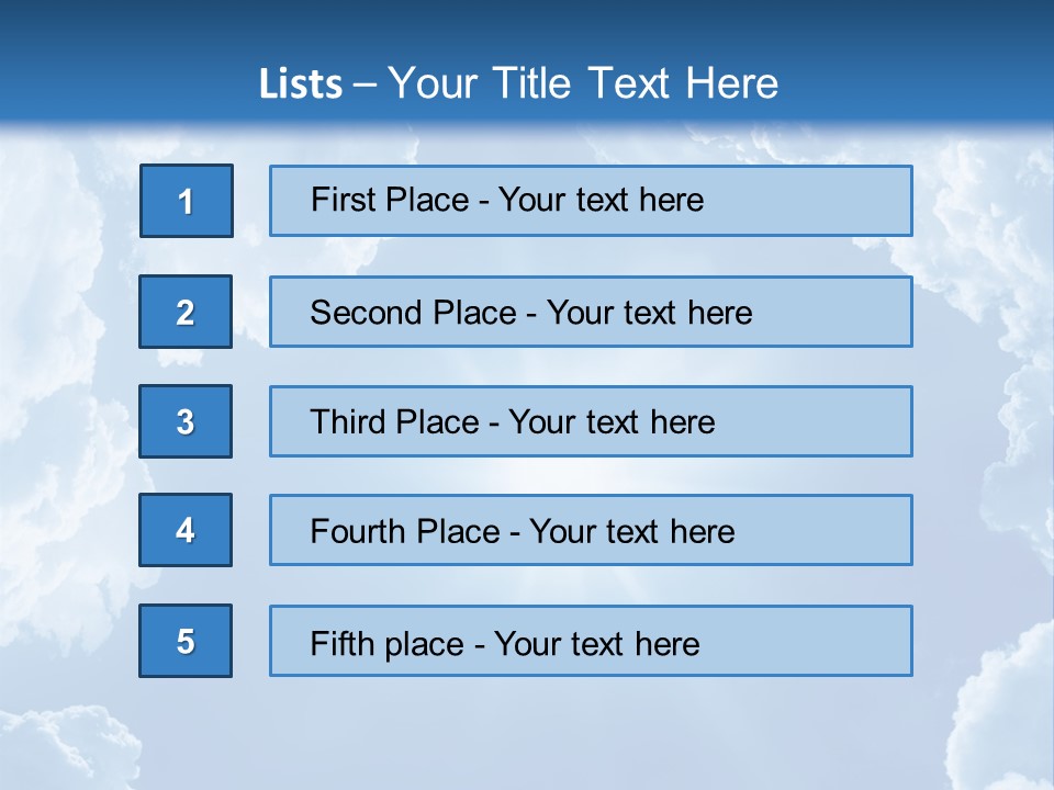 Clouds Color Heavens PowerPoint Template