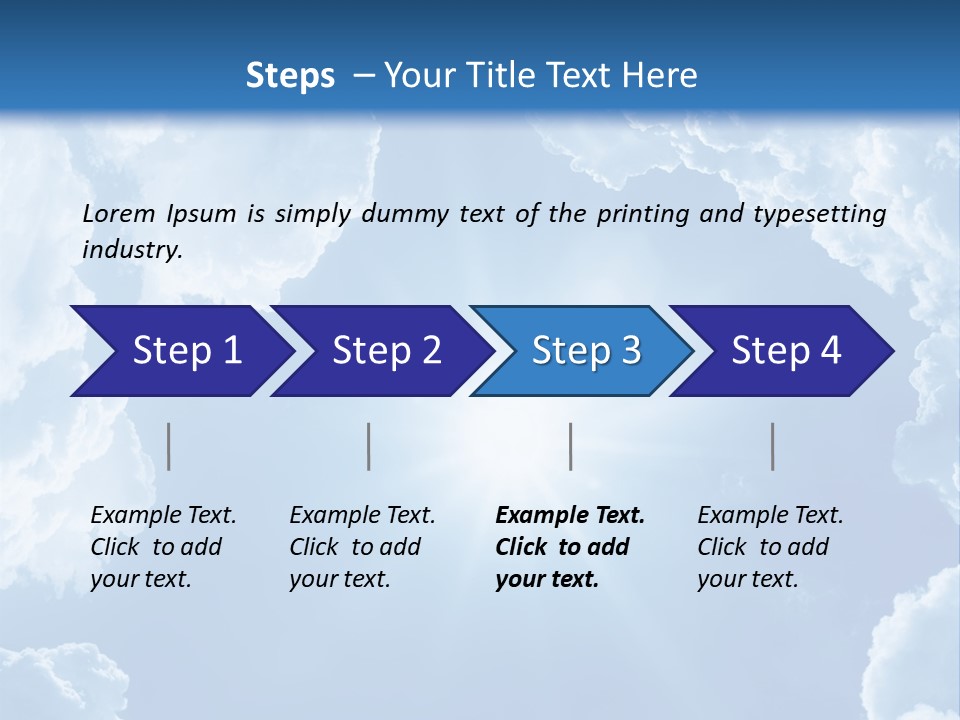 Clouds Color Heavens PowerPoint Template