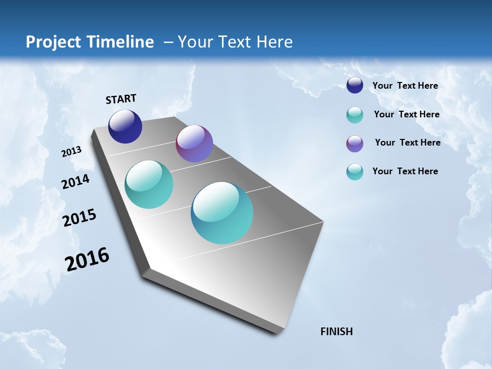 Clouds Color Heavens PowerPoint Template