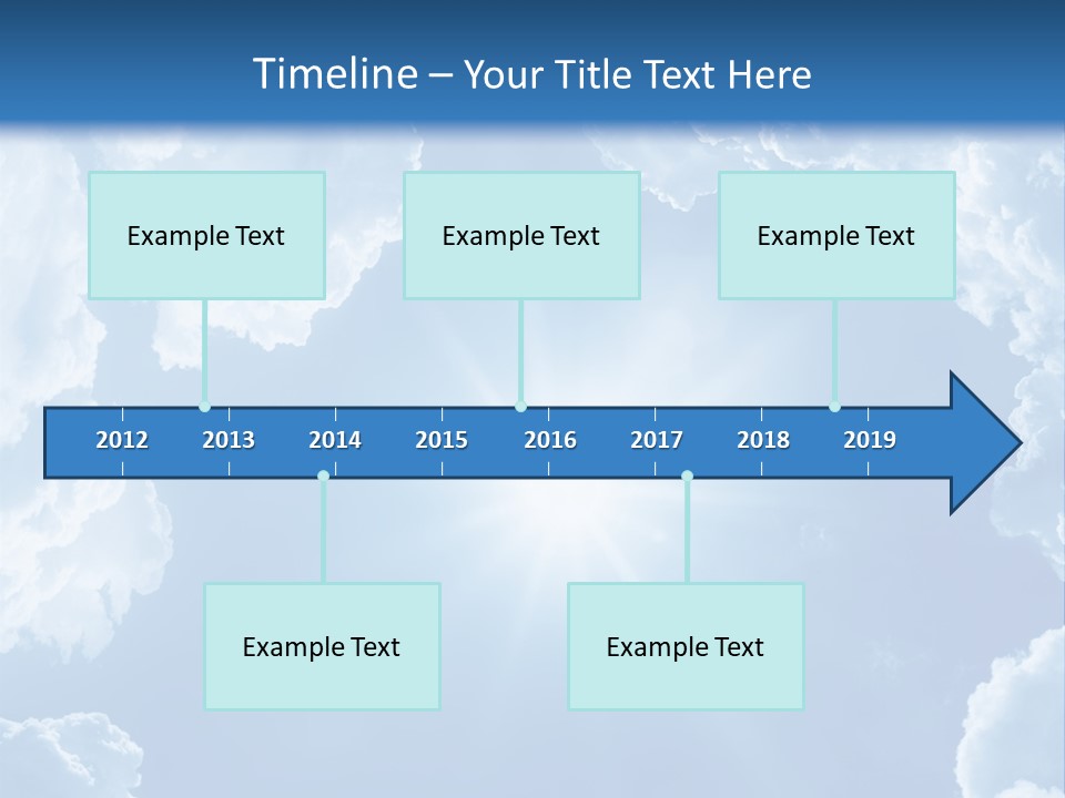 Clouds Color Heavens PowerPoint Template