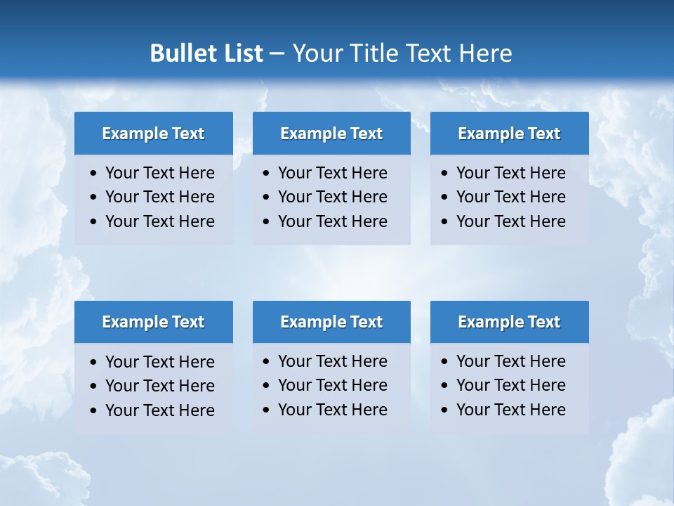 Clouds Color Heavens PowerPoint Template