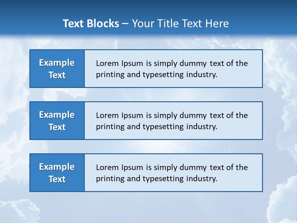 Clouds Color Heavens PowerPoint Template