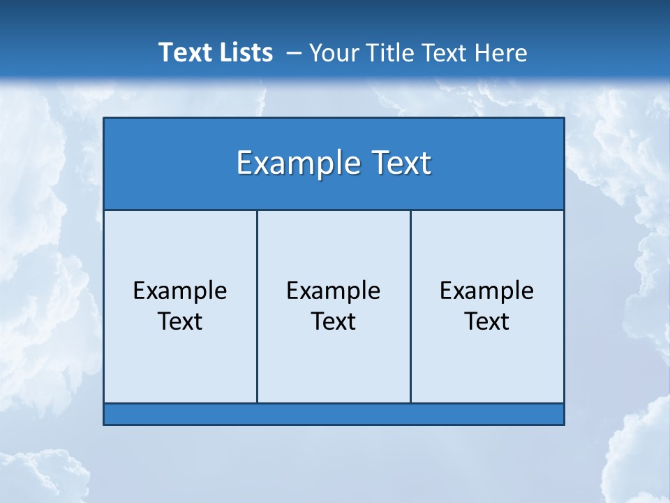 Clouds Color Heavens PowerPoint Template