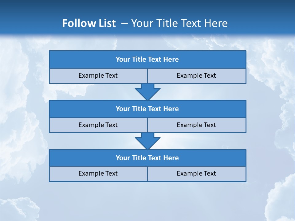 Clouds Color Heavens PowerPoint Template