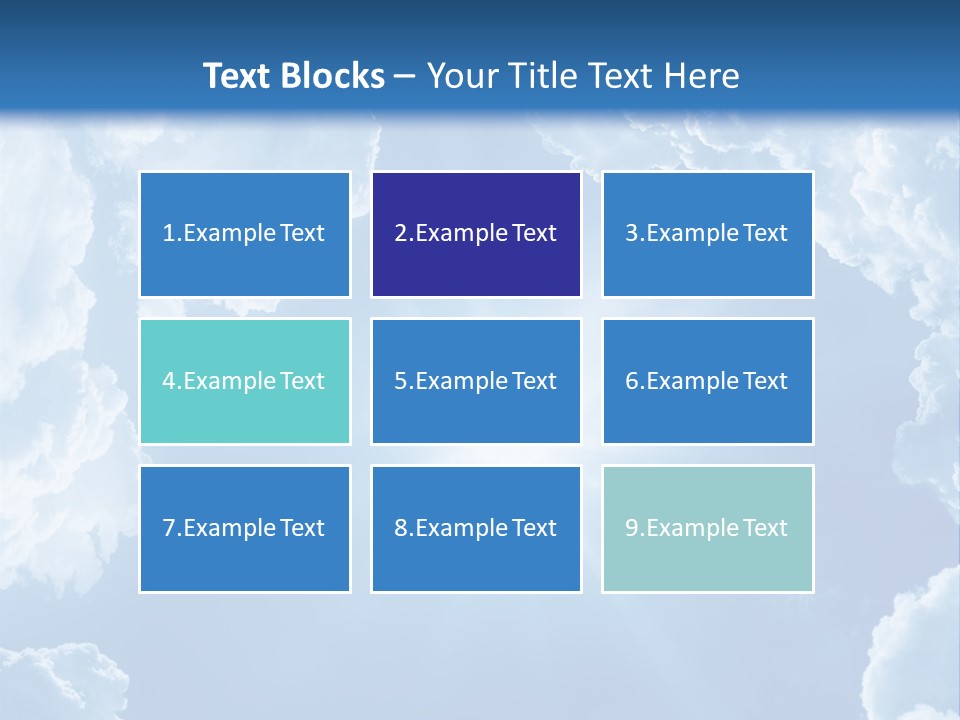 Clouds Color Heavens PowerPoint Template