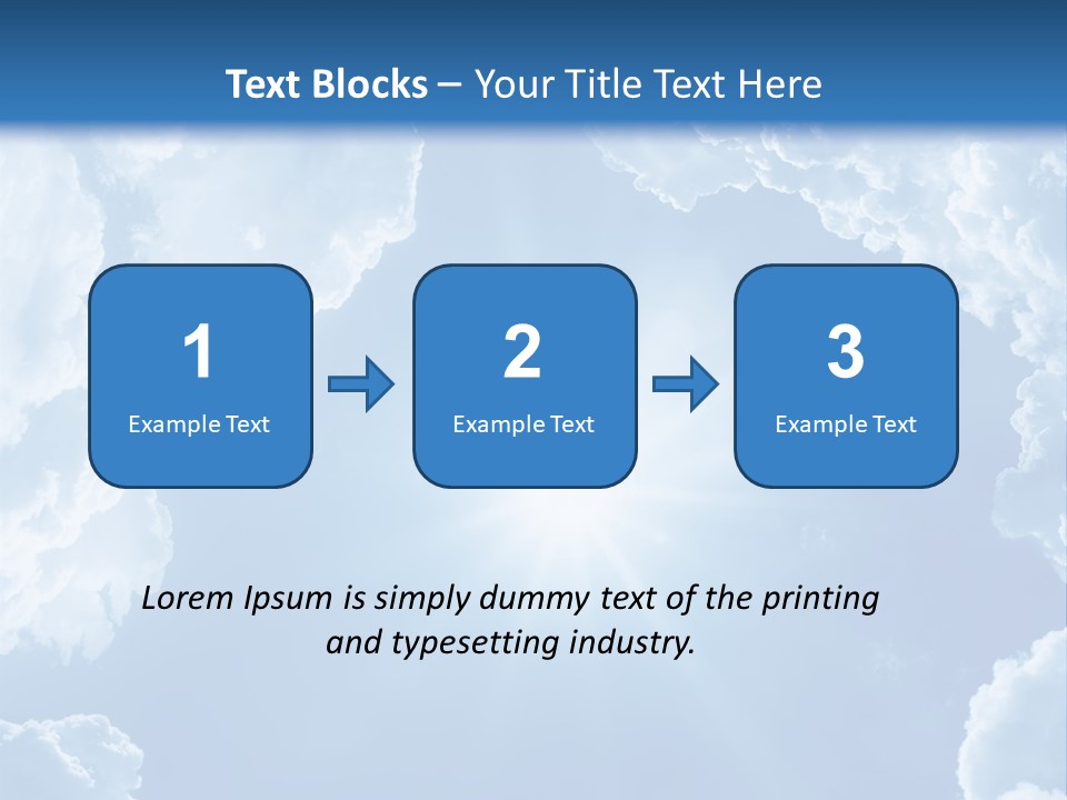 Clouds Color Heavens PowerPoint Template