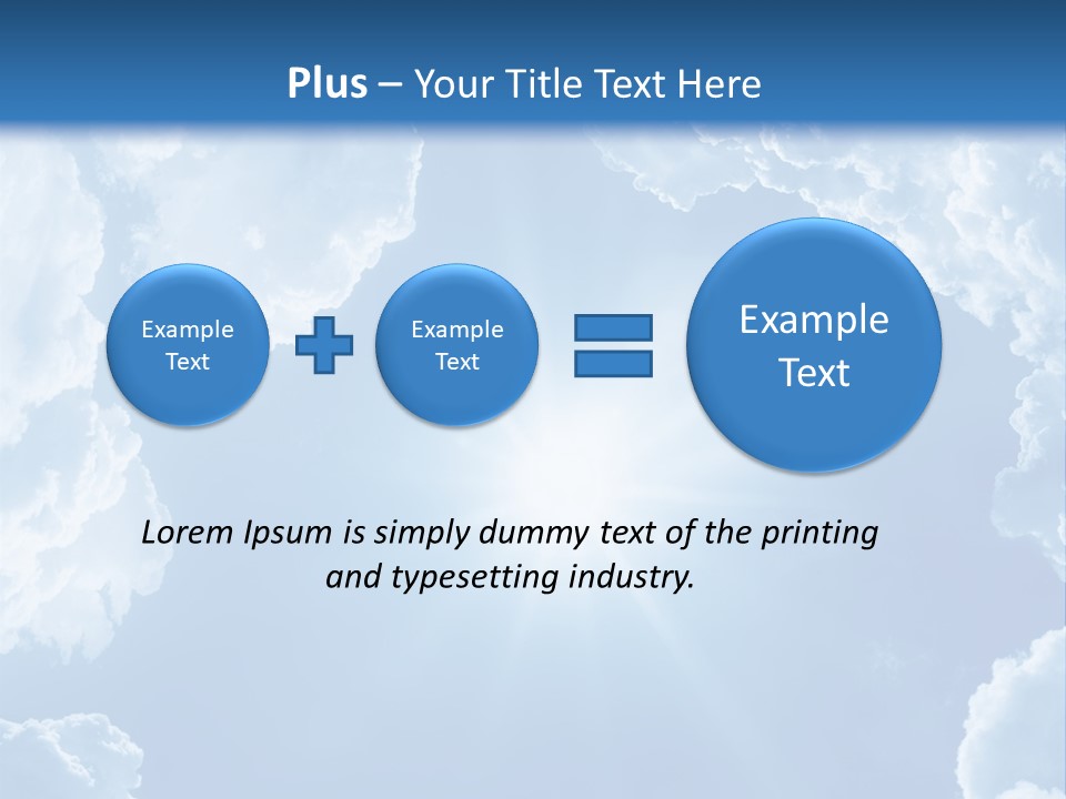 Clouds Color Heavens PowerPoint Template