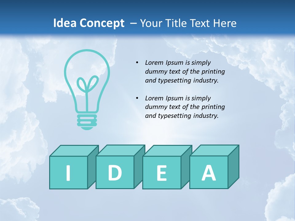 Clouds Color Heavens PowerPoint Template