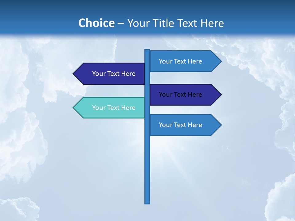 Clouds Color Heavens PowerPoint Template