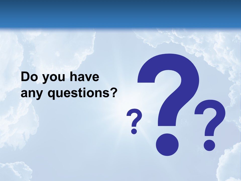 Clouds Color Heavens PowerPoint Template