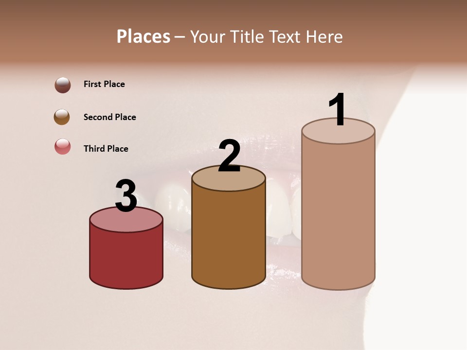 A Woman's Smile With A Missing Tooth PowerPoint Template