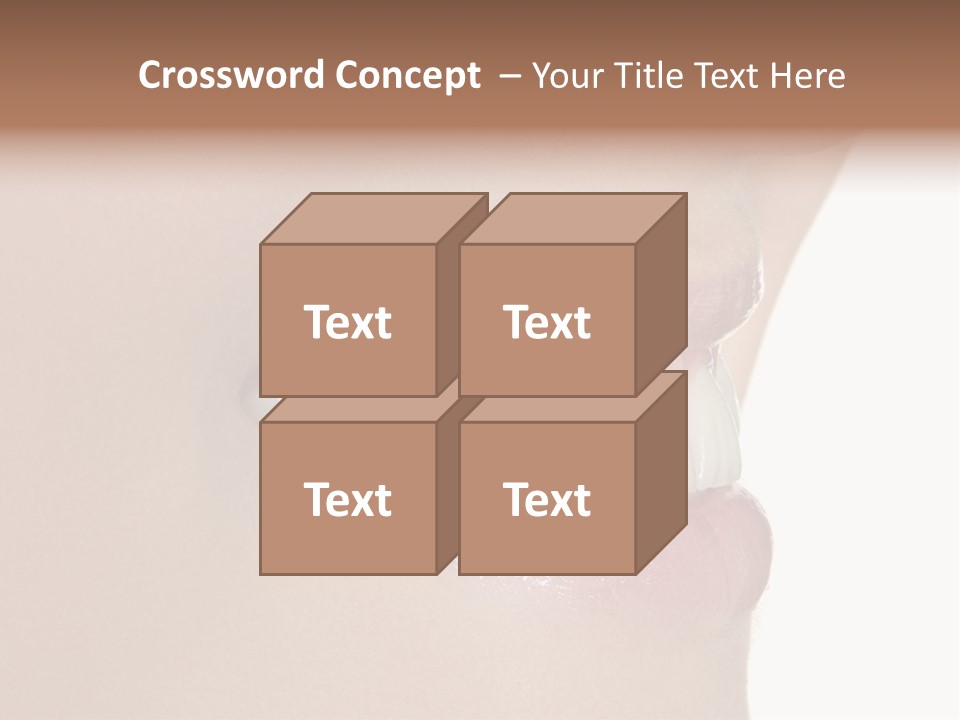 A Woman's Smile With A Missing Tooth PowerPoint Template