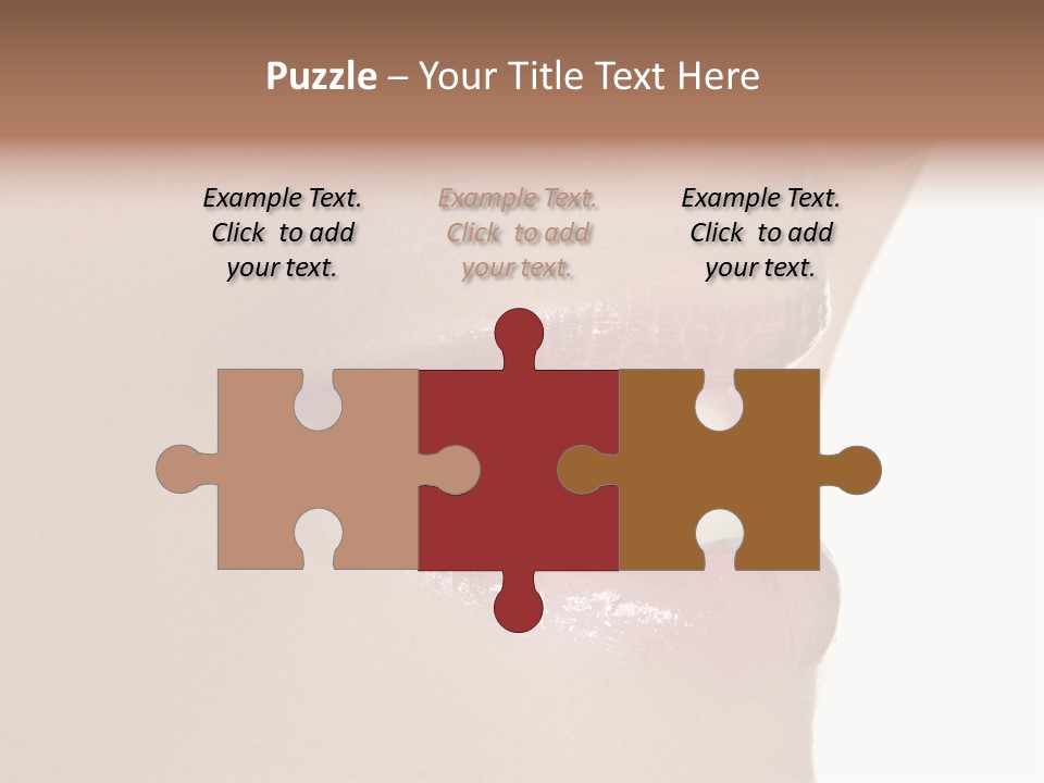 A Woman's Smile With A Missing Tooth PowerPoint Template