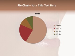 A Woman's Smile With A Missing Tooth PowerPoint Template