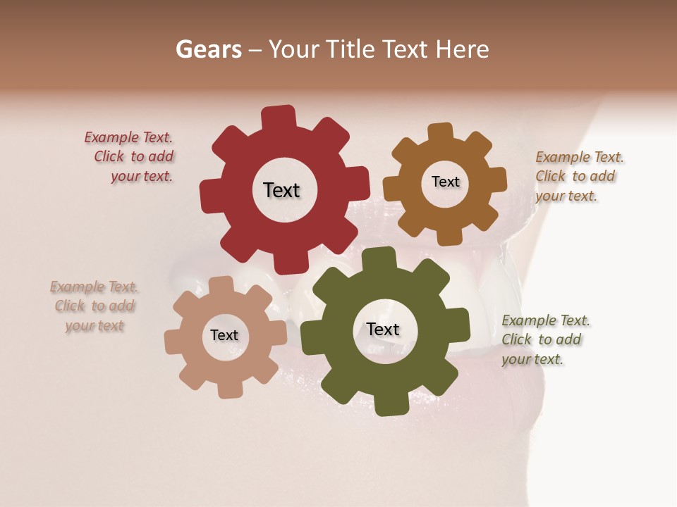 A Woman's Smile With A Missing Tooth PowerPoint Template