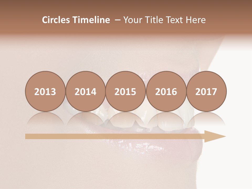 A Woman's Smile With A Missing Tooth PowerPoint Template