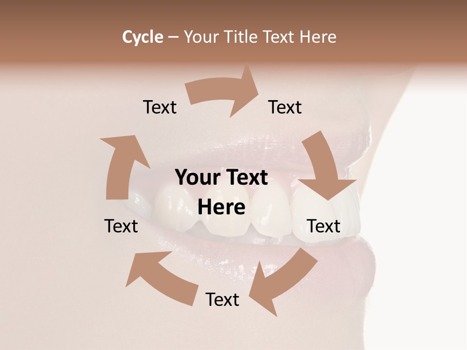 A Woman's Smile With A Missing Tooth PowerPoint Template