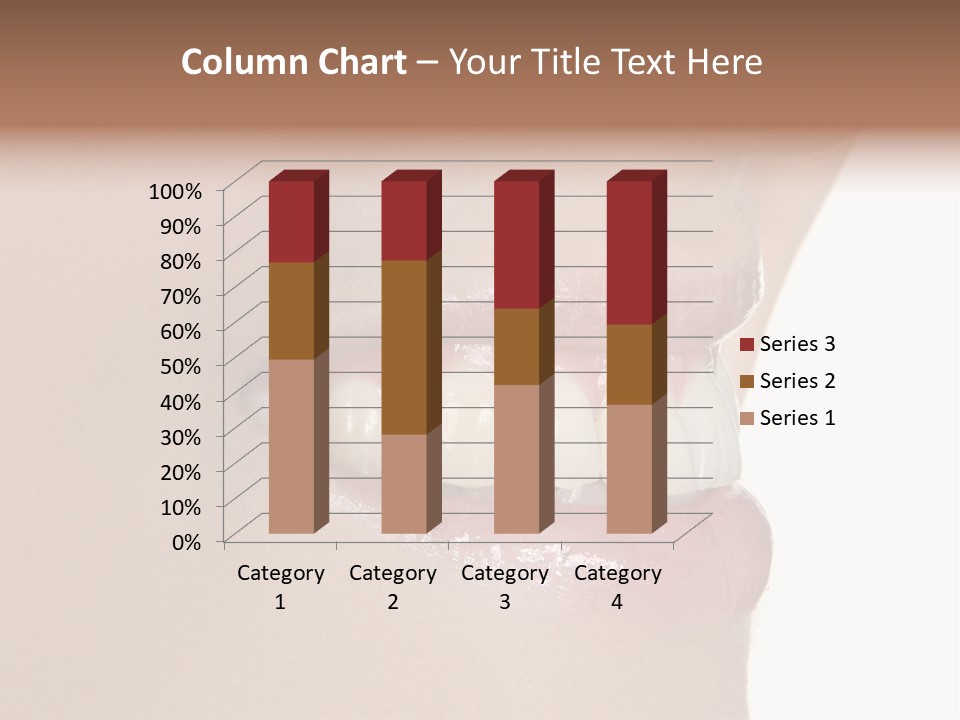 A Woman's Smile With A Missing Tooth PowerPoint Template