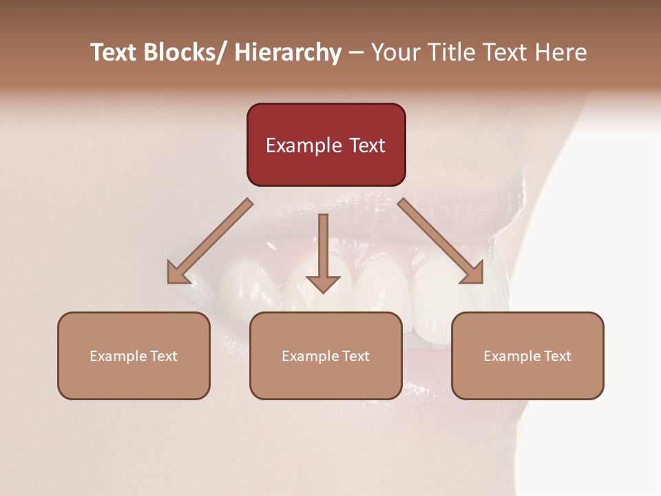 A Woman's Smile With A Missing Tooth PowerPoint Template