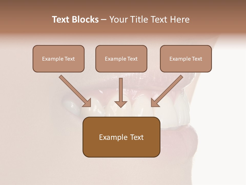 A Woman's Smile With A Missing Tooth PowerPoint Template