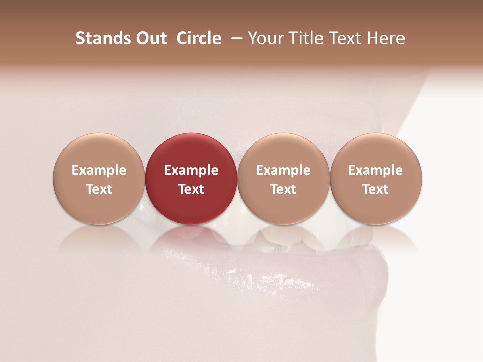 A Woman's Smile With A Missing Tooth PowerPoint Template