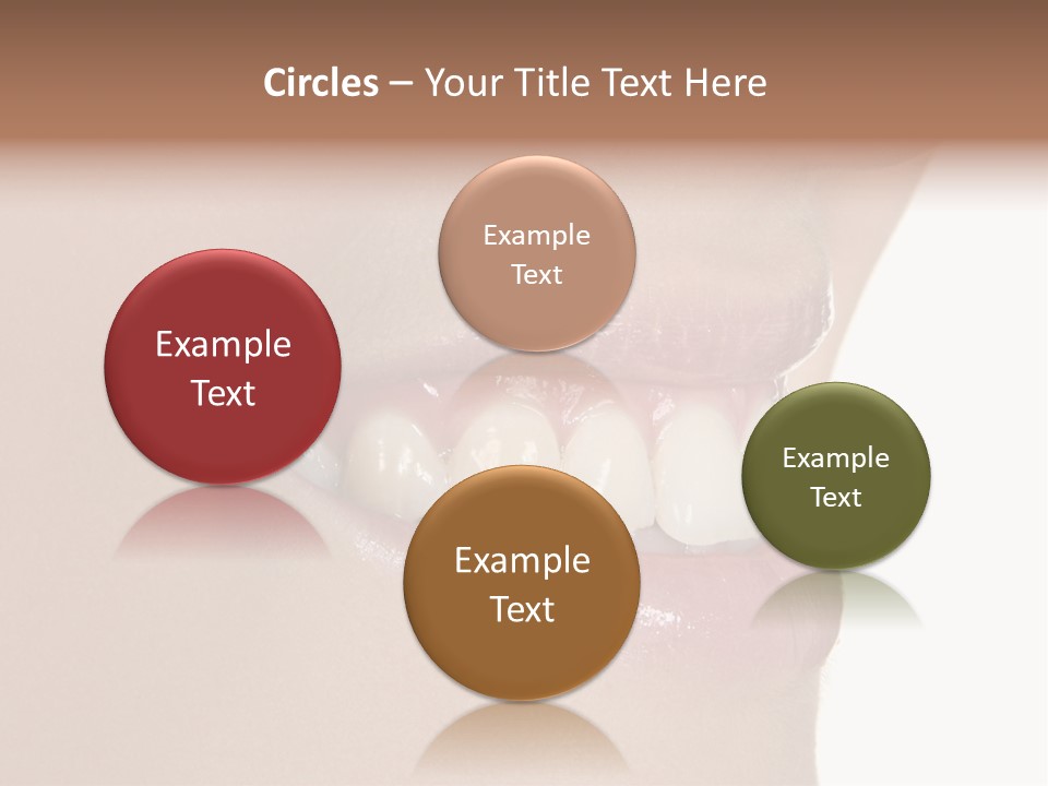 A Woman's Smile With A Missing Tooth PowerPoint Template