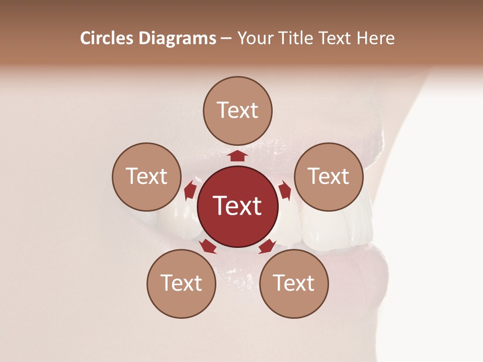 A Woman's Smile With A Missing Tooth PowerPoint Template