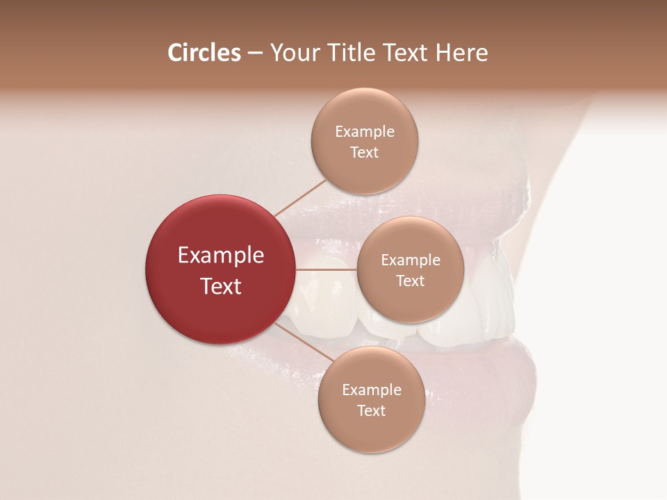 A Woman's Smile With A Missing Tooth PowerPoint Template