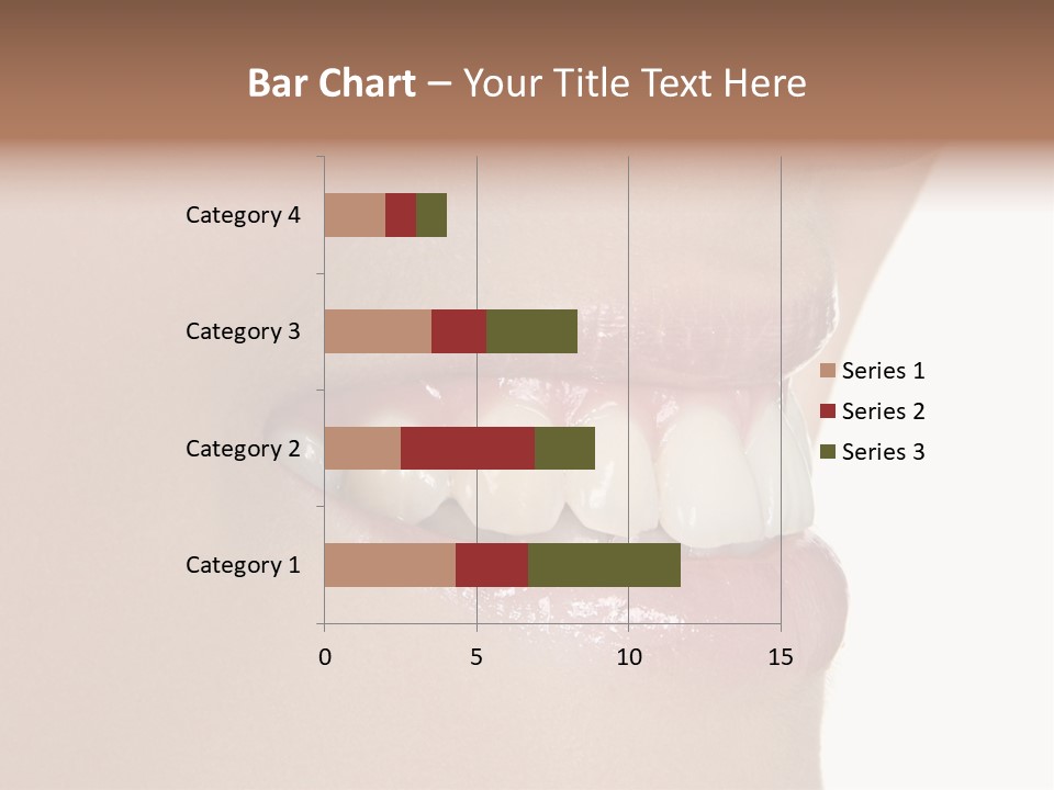 A Woman's Smile With A Missing Tooth PowerPoint Template