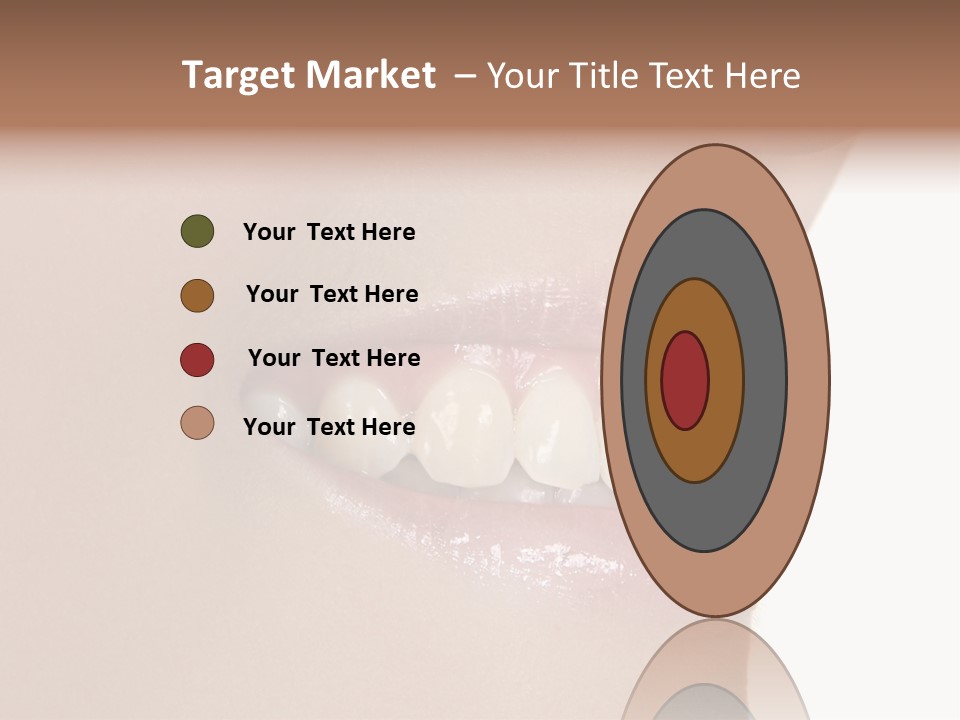 A Woman's Smile With A Missing Tooth PowerPoint Template