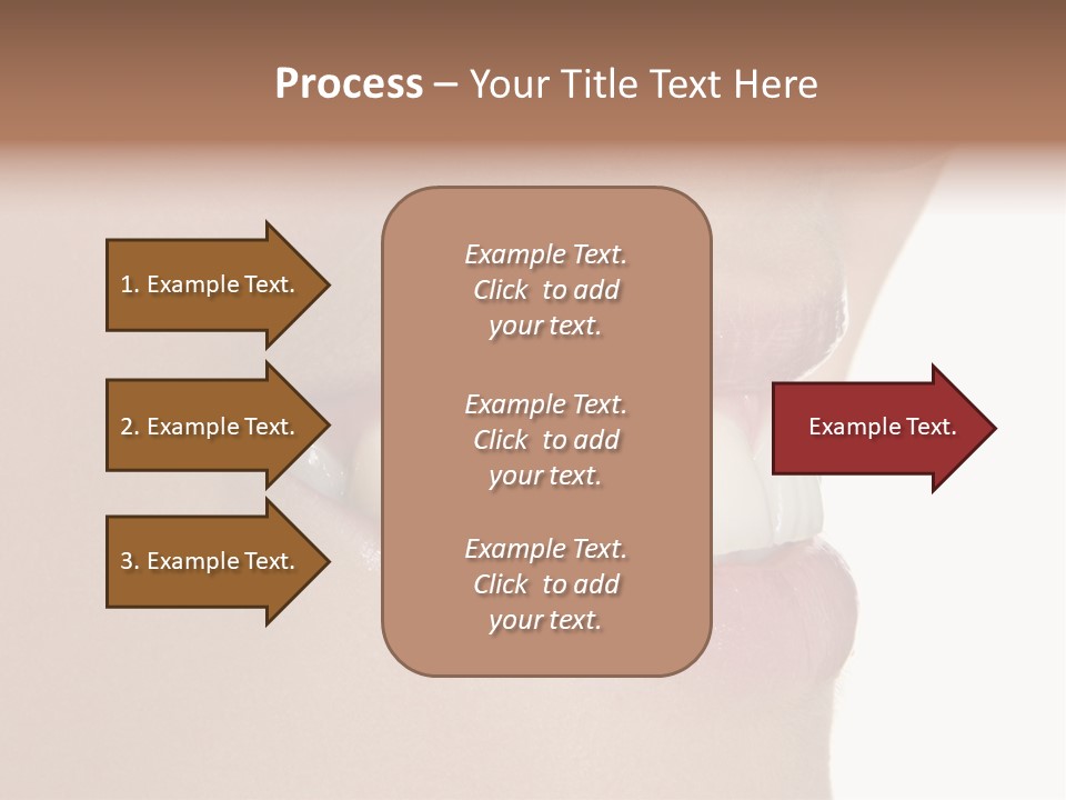 A Woman's Smile With A Missing Tooth PowerPoint Template